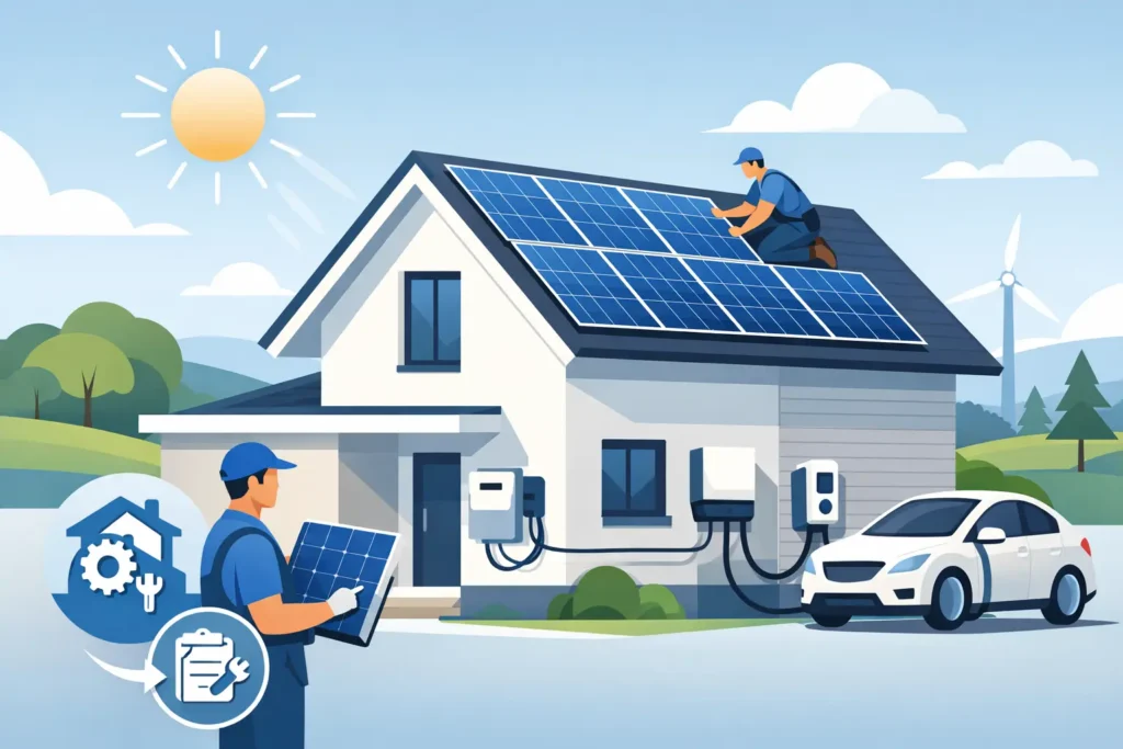 Photovoltaik-Komplettservice fürs Einfamilienhaus