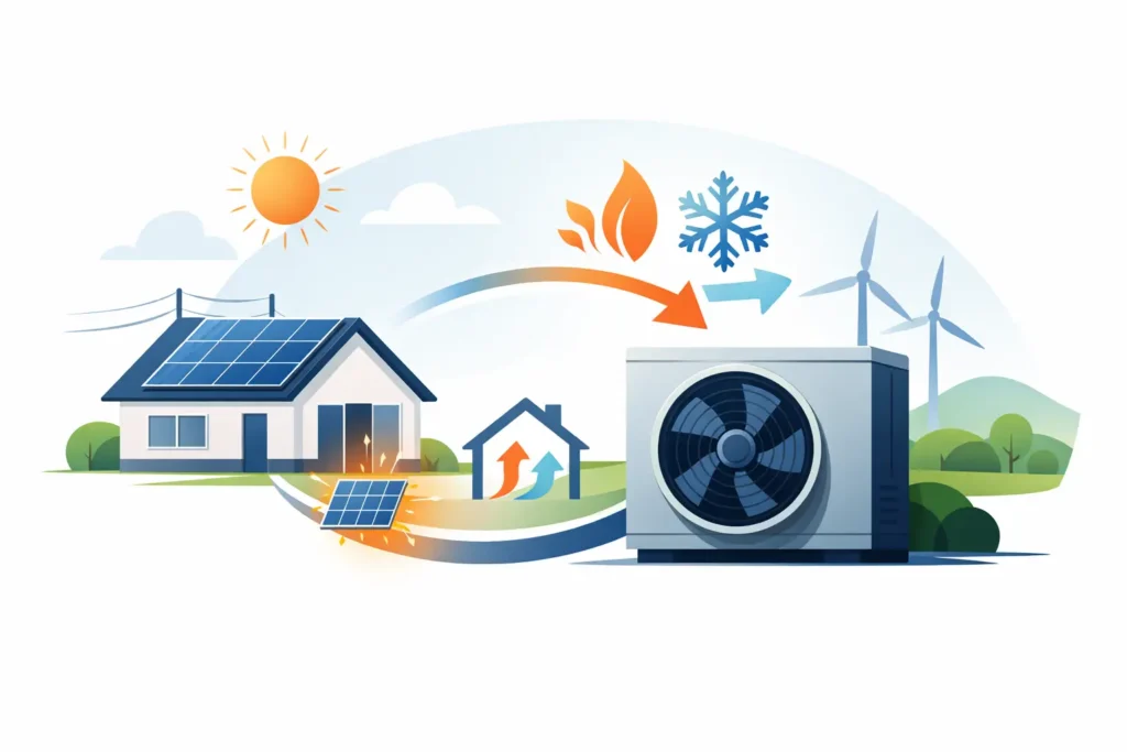 Wärmepumpe mit Photovoltaik kombinieren